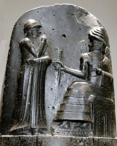 Codice di Hammurabi, bassorilievo al Louvre